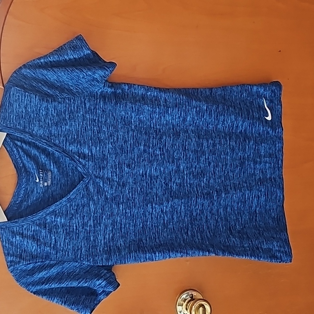 Nike Top Short Sleeve V-Neck Dri-fit Siz S